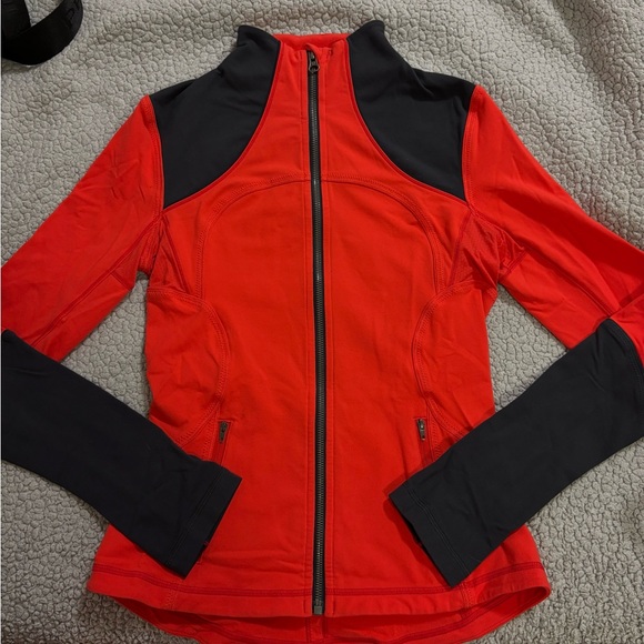 lululemon athletica Tops - lululemon athletica Red and Charcoal Women's Top